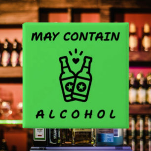 Kan innehålla alkohol-nyans-knapp - länka Flaska Knapp