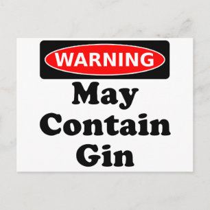 Kan innehålla Gin Vykort
