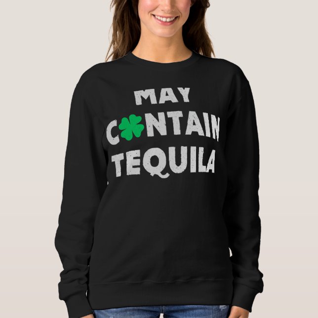 Kan innehålla Tequila Irish Whiskey Drinking T Shirt (Framsida)