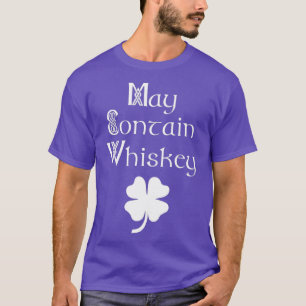 Kan innehålla Whiskey Funny Irish Saint patrick T Shirt