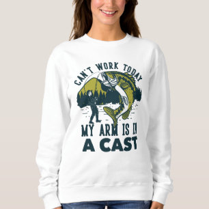 kan inte arbeta i dag i arm i en sändning t shirt