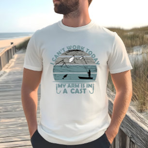 Kan inte arbeta i dag. Min Arm är i skugga T Shirt
