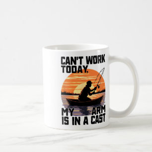 Kan Inte Arbeta Idag Min Arm Är I Ett Fiskgjut Kaffemugg