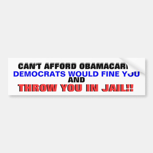 KAN INTE BETALA FÖR OBAMACARE?? BILDEKAL (Framsidan)