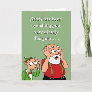 Kan inte Bribe Santa Helgkort