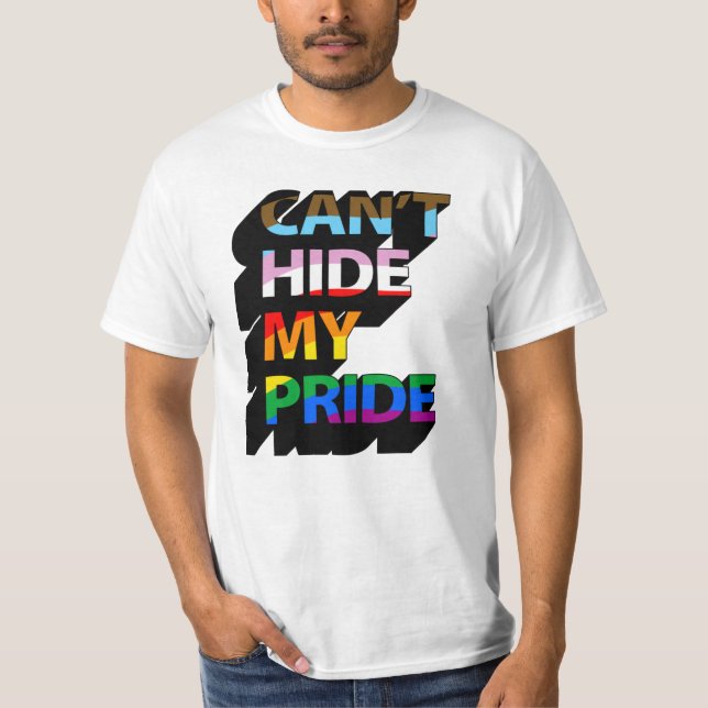 Kan inte dölja min stolthet 3D T Shirt (Framsida)