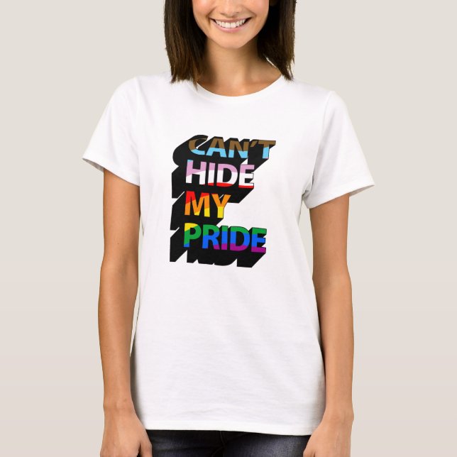Kan inte dölja min stolthet 3D T Shirt (Framsida)
