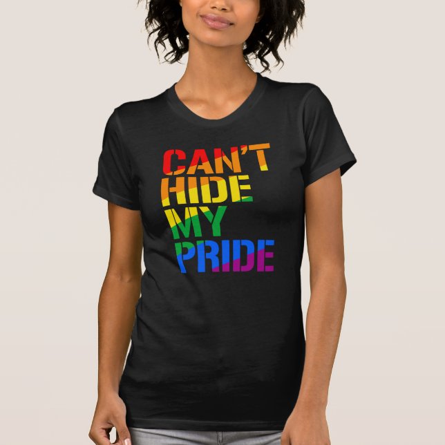 Kan inte dölja min stolthet t shirt (Framsida)