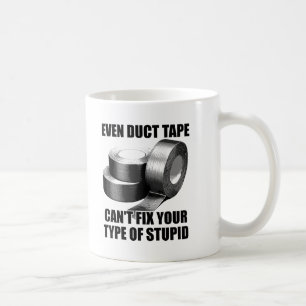 Kan inte Duct tejpar den dumma roliga muggen Kaffemugg