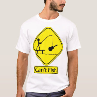 Kan inte fiska den officiella musikbandT-tröja Tee Shirt