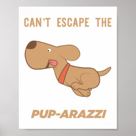 Kan inte fly från valp-arazzi poster
