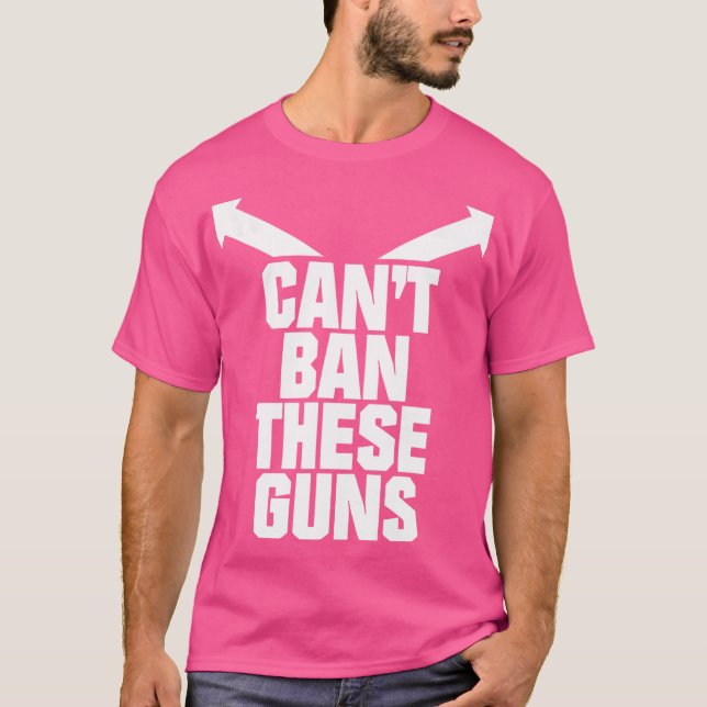 Kan inte förbjuda dessa vapen t shirt (Framsida)