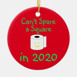 Kan inte förbruka en kvadrat 2020 julgransprydnad keramik