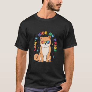 Kan inte Gömma mitt Pride Cute Gay Hund design T Shirt