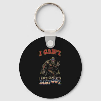 Kan inte ha planer med bigfootroligt patriotiskt nyckelring