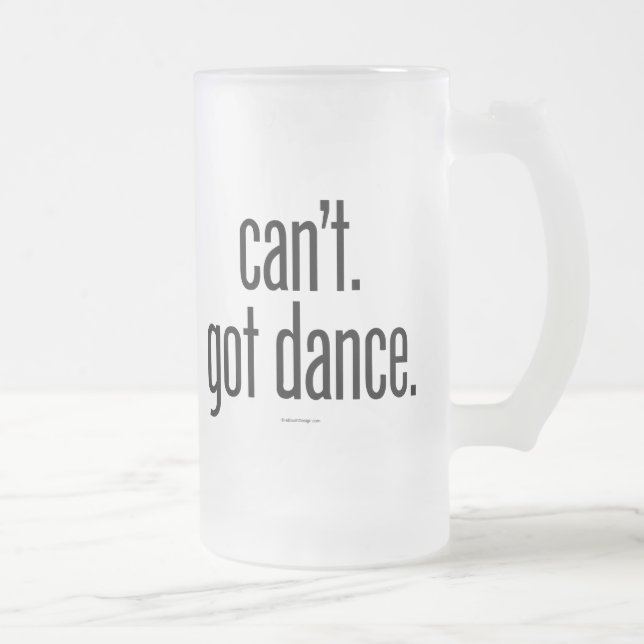 Kan inte. Har Dance. Frostat Ölglas (Höger)