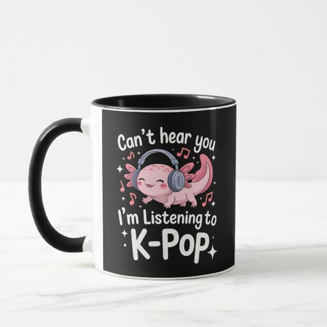Kan Inte Höra Dig Jag Lyssnar På K-Pop Mugg (Vänster)