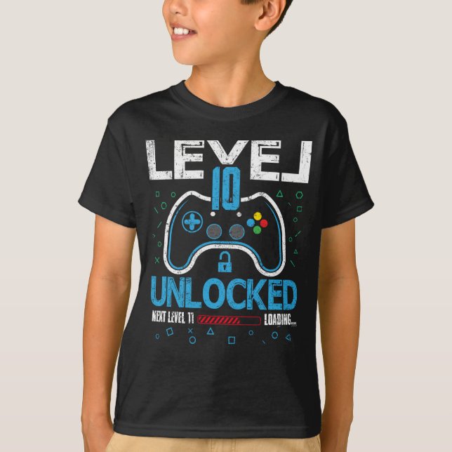 Kan Inte Höra Dig Jag Spelar - 10-årsdag T Shirt (Framsida)