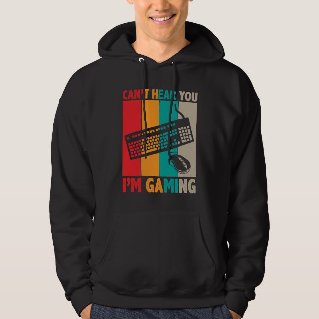 Kan inte höra dig, jag spelar 2 hoodie (Framsida)