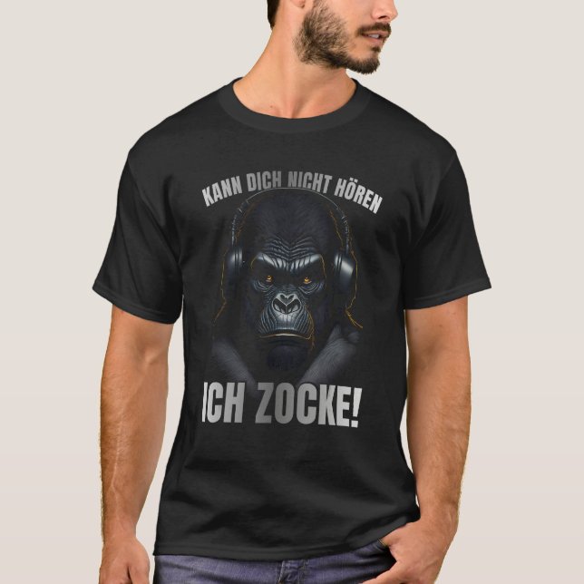 Kan inte höra dig, Jag spelar Headset, Gaming G T Shirt (Framsida)