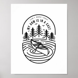 Kan inte jobba idag, min arm är i gips poster