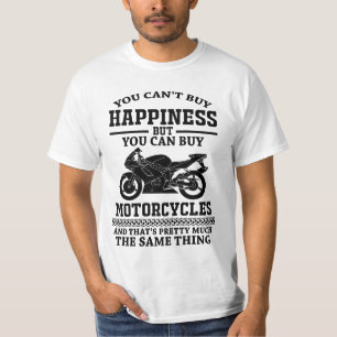 Kan inte köpa lycka, men motorcyklar t shirt