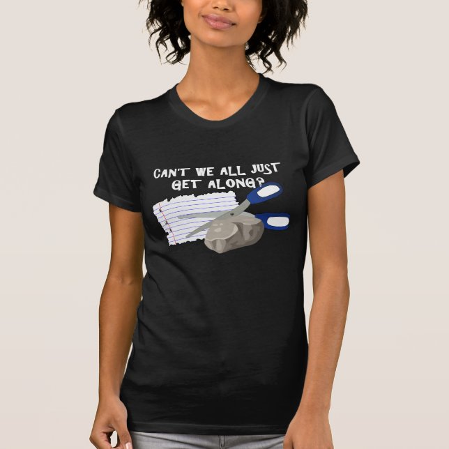 Kan inte oss allt rättvist får Along? T-shirt (Framsida)