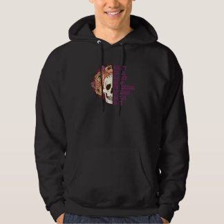 Kan inte prata just nu, gör en spöklik blomskalle hoodie