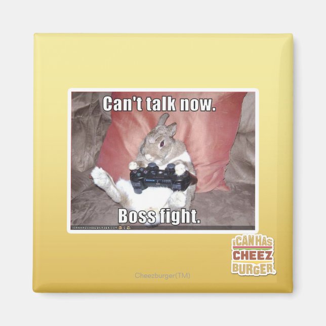 Kan inte prata nu, chef slåss. magnet (Framsidan)