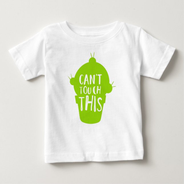 Kan inte röra det här, Cactus, Cacti, Succulent, P T Shirt (Framsida)