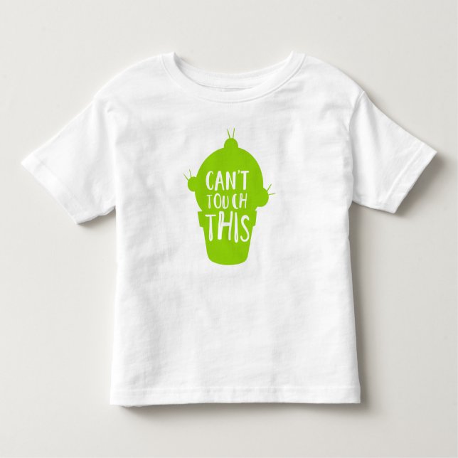 Kan inte röra det här, Cactus, Cacti, Succulent, P T Shirt (Framsida)
