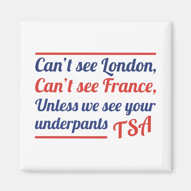 Kan inte se London Magnet (Framsidan)