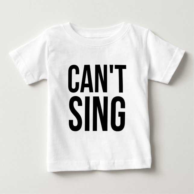 Kan inte sjunga tee shirt (Framsida)