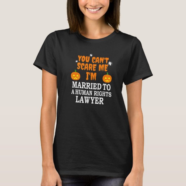 Kan inte Skrämma mig Gift Human Högers Lawyer Scar T Shirt (Framsida)