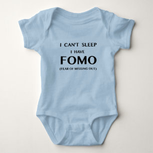 Kan inte sova mig har FOMO-babybodysuiten Tee