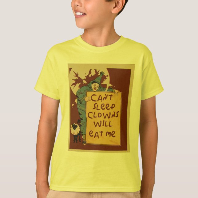 Kan inte sova ska clowner äter mig tröja (Framsida)