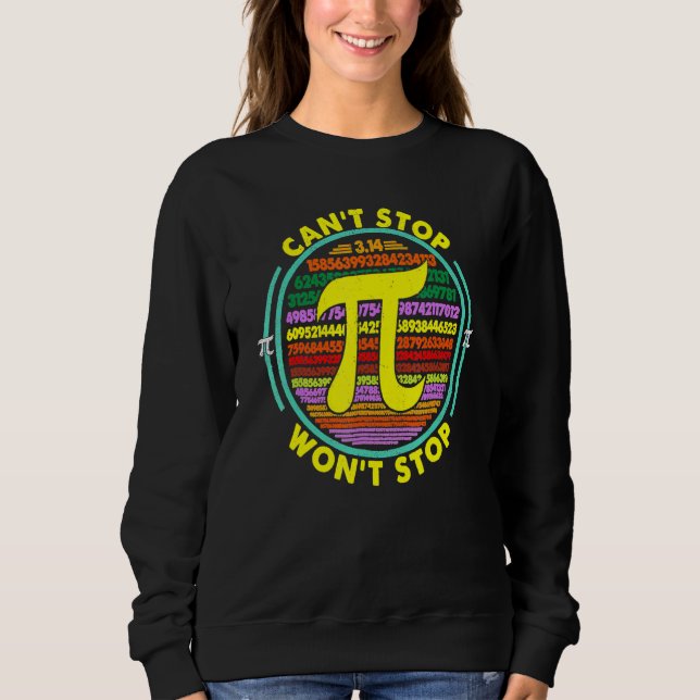 Kan inte stoppa Pi Won T stoppa Math Pi Day Funny  Shirt (Framsida)