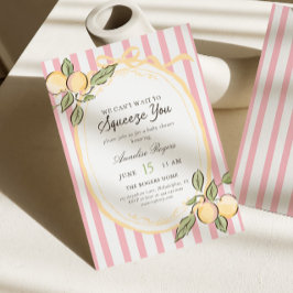 Kan inte vänta att krama dig | Citrus Baby Shower Inbjudningar