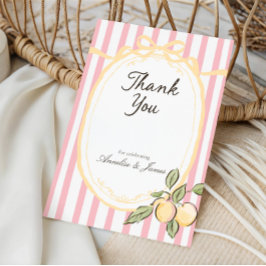 Kan inte vänta att krama dig | Citrus Baby Shower Tack Kort