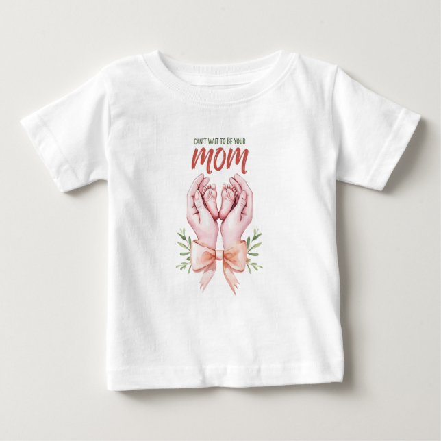 Kan inte vänta på att bli din mamma t shirt (Framsida)