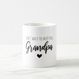 Kan inte vänta på att träffa dig morfar kaffemugg