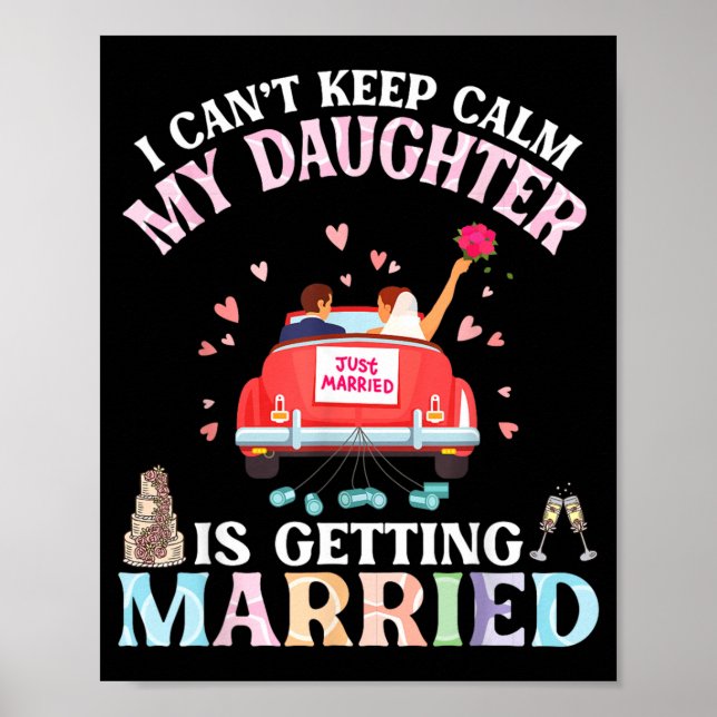 Kan Inte Vara Lugn Barnbarn Giftar Sig Brudgum Poster (Framsidan)