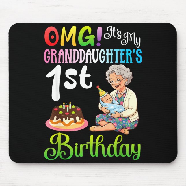 Kan inte vara lugn, barnbarnsdotterns 7-årsdag mor musmatta (Framsidan)