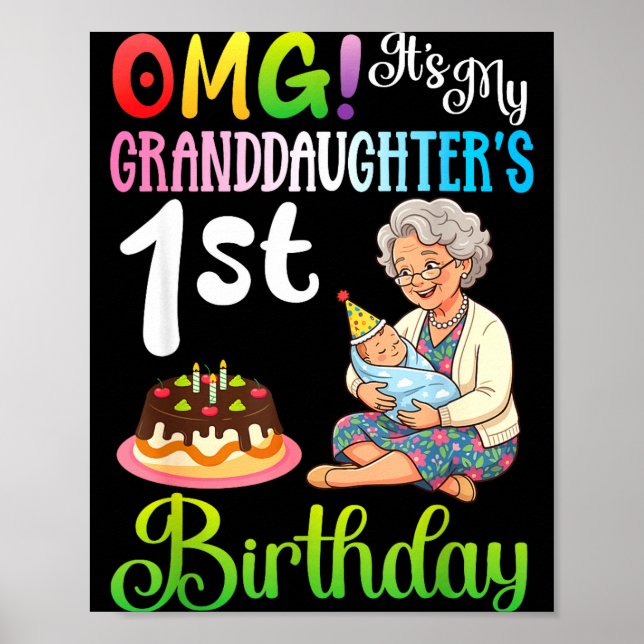 Kan inte vara lugn sondotters 7-årsdag mormor poster (Framsidan)