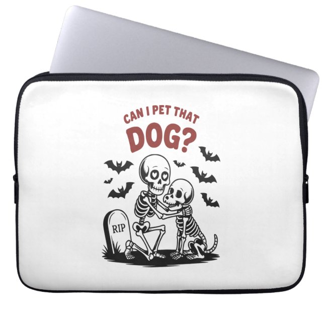 Kan jag acceptera Hund Halloween? Laptop Fodral (Framsidan)