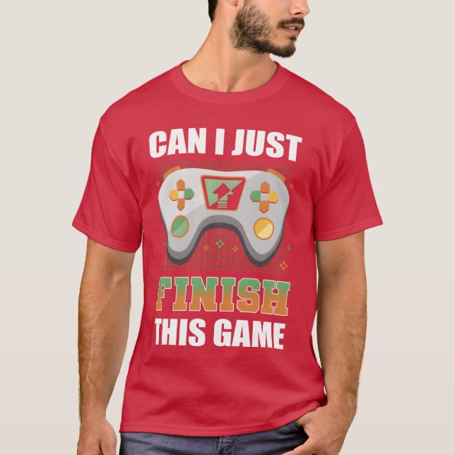 Kan jag bara avsluta spelspelspelaren? t shirt (Framsida)