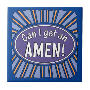 Kan jag få en AMEN? Kakelplatta