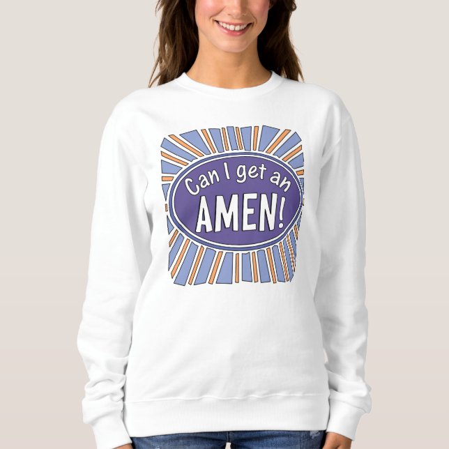 Kan jag få en AMEN? T Shirt (Framsida)