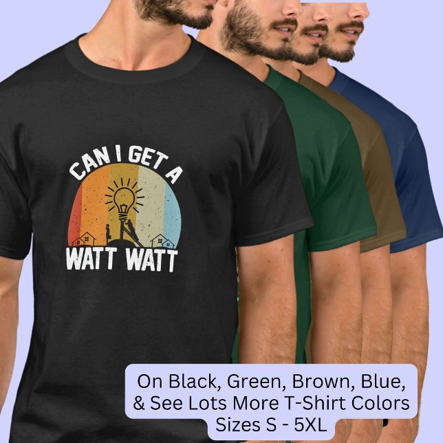 Kan jag få en watt-watt - elektrisk t shirt (Skapare uppladdad)