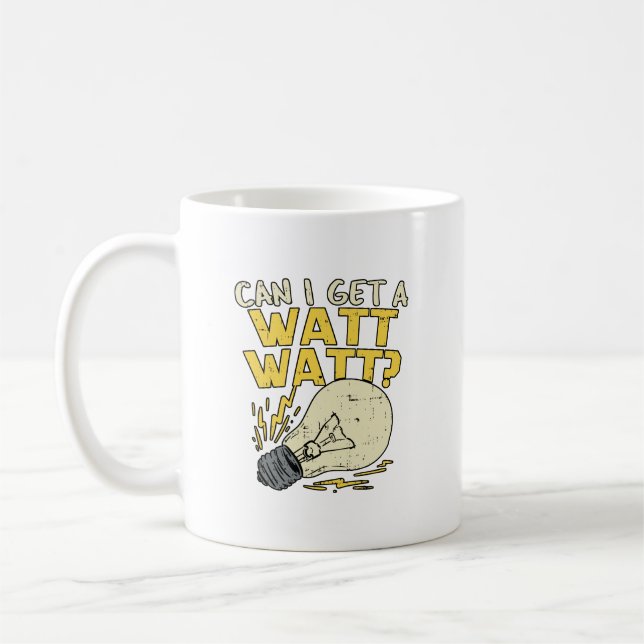 Kan jag få en watt-watt? Elektriskt gift Kaffemugg (Vänster)